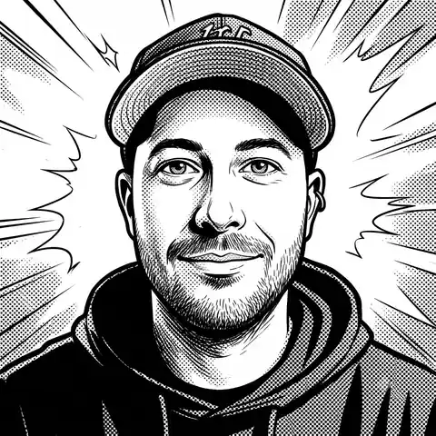 Jay Linsell — comic-style portrait
